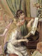 Pierre-Auguste Renoir young girls at the piano oil painting reproduction